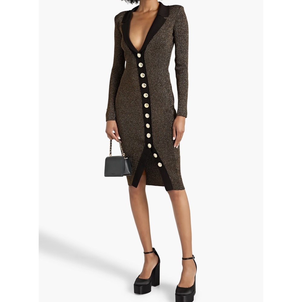 Brand new never worn Cassidy metallic knit dress